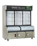 Triple Door With Three Temperature Display Cabinet for Restaurant HY-1800W
