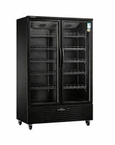 Double Glass Door Display Fridge LC-1000FX(Black)