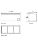 Modular Supermarket Island Freezer CQS-25L - 2