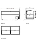 Modular Supermarket Island Freezer CQT-19L - 2