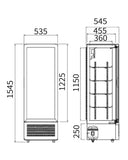 Single Glass Door Display Fridge LC-230 - 2