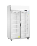 Double Glass Door Upright Display Fridge LC-1200FS