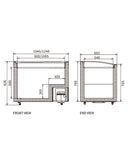 Two Sliding Glass Lids Dual Temperature Chest Freezer SD/SC-328YH - 2