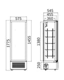Single Glass Door Display Fridge LC-310 - 2