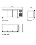Stainless Steel Triple Door Freezer GNF2090L3 - 2