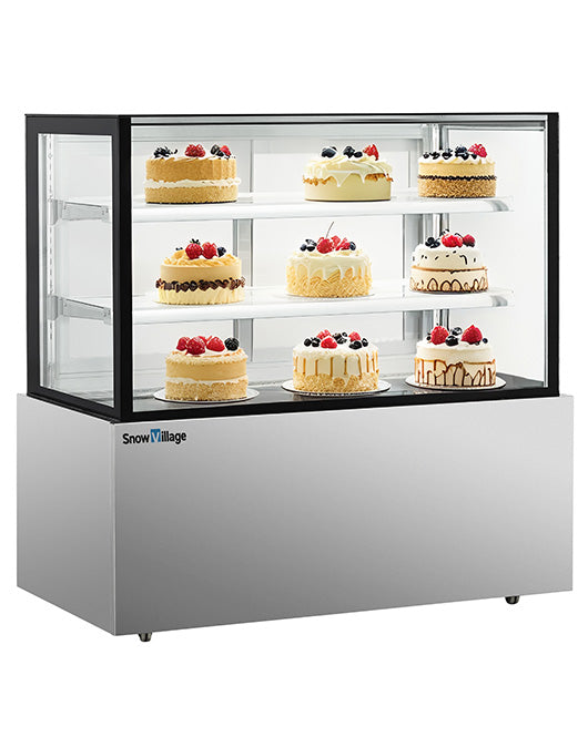Square Glass Chilled Food Display DG-1800FZ - 2
