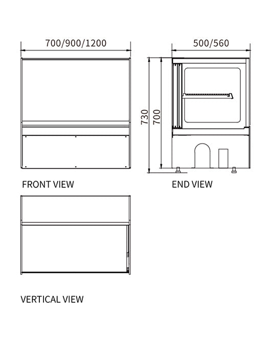 Chilled Counter-Top Food Display DG-TZ900 - 2
