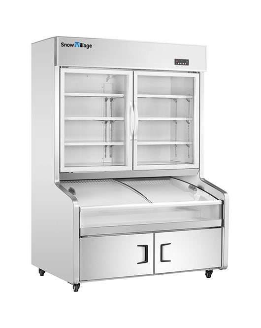 Double Door With 3 Temperature Display Cabinet for Restaurant HY-1800FKT