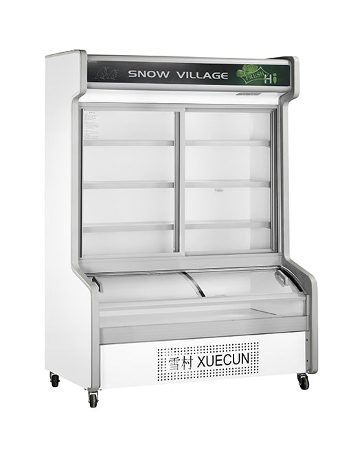 Double Door With Dual Temperature Display Cabinet for Restaurant HY-1800