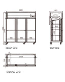 Stainless Steel Six Door Freezer/Fridge CFD-60D6F - 2