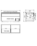 Modular Supermarket Island Freezer CQT-15L - 2