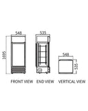 Single Glass Door Display Fridge LC-228(A) - 2