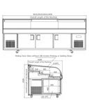 Stainless Steel Double Door With Dual Temperature Display Cabinet BT-K1.8-T3XQ - 2