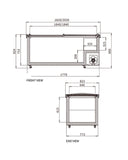 Supermarket Island Freezer SD/SC-2000RS (Wide Editon） - 2