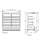 Supermarket Vertical Display Chiller XC-CLF-19/870 - 2