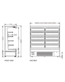 Supermarket Vertical Display Chiller XC-ZL-19-A/770 - 2