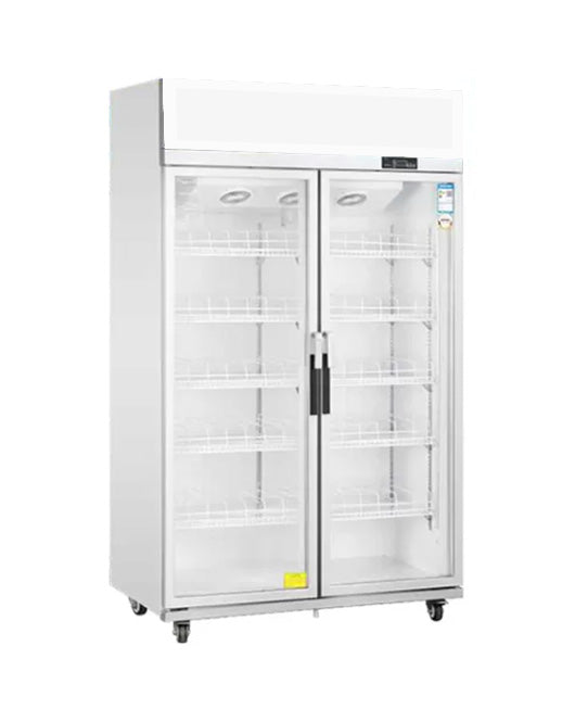 Double Glass Door Upright Display Fridge LC-1000FS