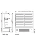 Supermarket Vertical Display Chiller XC-ZL-25-A/870 - 2