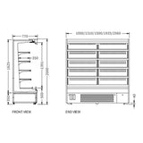 Supermarket Vertical Display Chiller XC-ZL-13-A/770 - 2